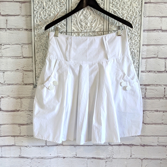 PAPILLION Vintage Y2K Pleated Lined Billowing Girly Skater Skirt - Picture 8 of 15